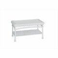 Propation White Wicker Patio Furniture Coffee Table PR2593345